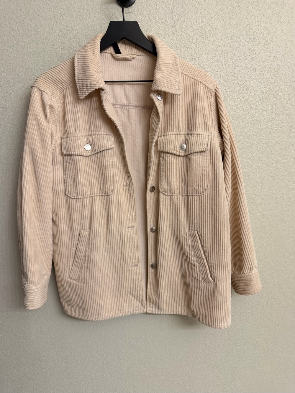 Divided Beige Corduroy Button-Up Jacket | XS | Fair condition